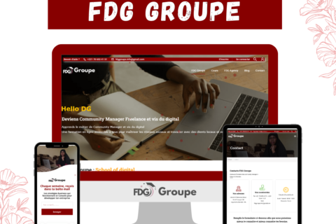 FDG Groupe – Création site web Bamako