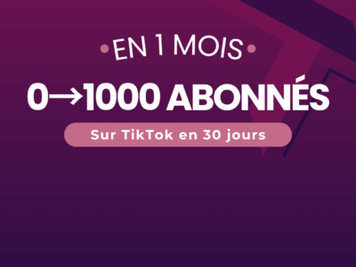 TikTok : 1000 abonnés en 1 mois